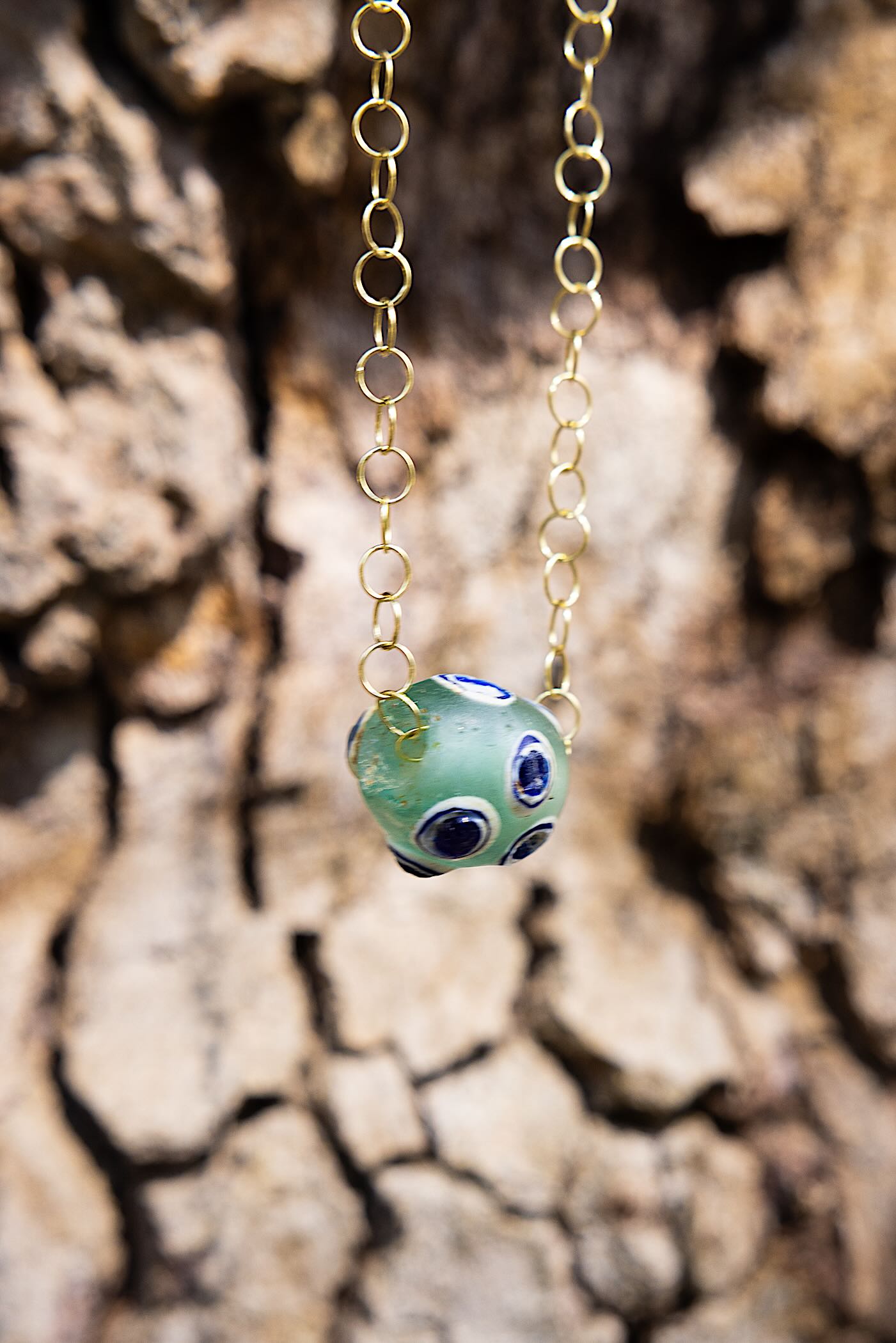 Phoenician Glass Evil Eye Bead