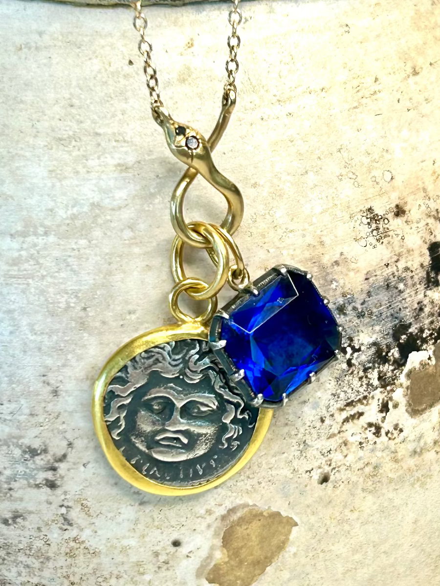 Medusa with Snake Charm Holder